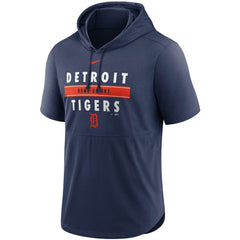 MLB Detroit Tigers Nike Home Team Short Sleeve Hoodie Top