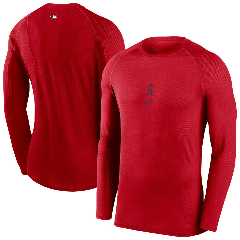 MLB Los Angeles Angels Nike Authentic Collection Raglan Long Sleeve T-Shirt