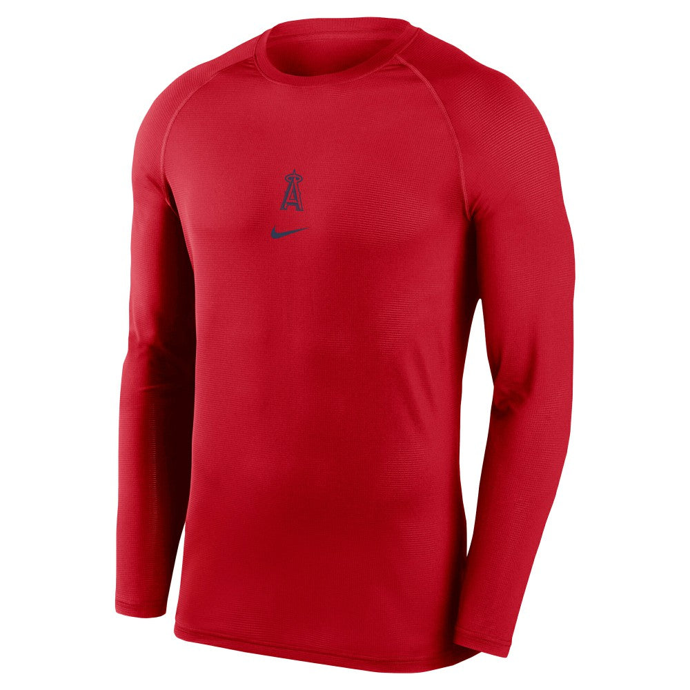 MLB Los Angeles Angels Nike Authentic Collection Raglan Long Sleeve T-Shirt