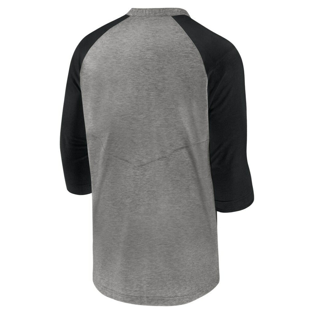 MLB Tampa Bay Rays Nike Authentic Collection Flux Henley Raglan 3/4-Sleeve T-Shirt