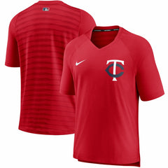 MLB Minnesota Twins Nike Authentic Collection Pregame Performance V-Neck T-Shirt