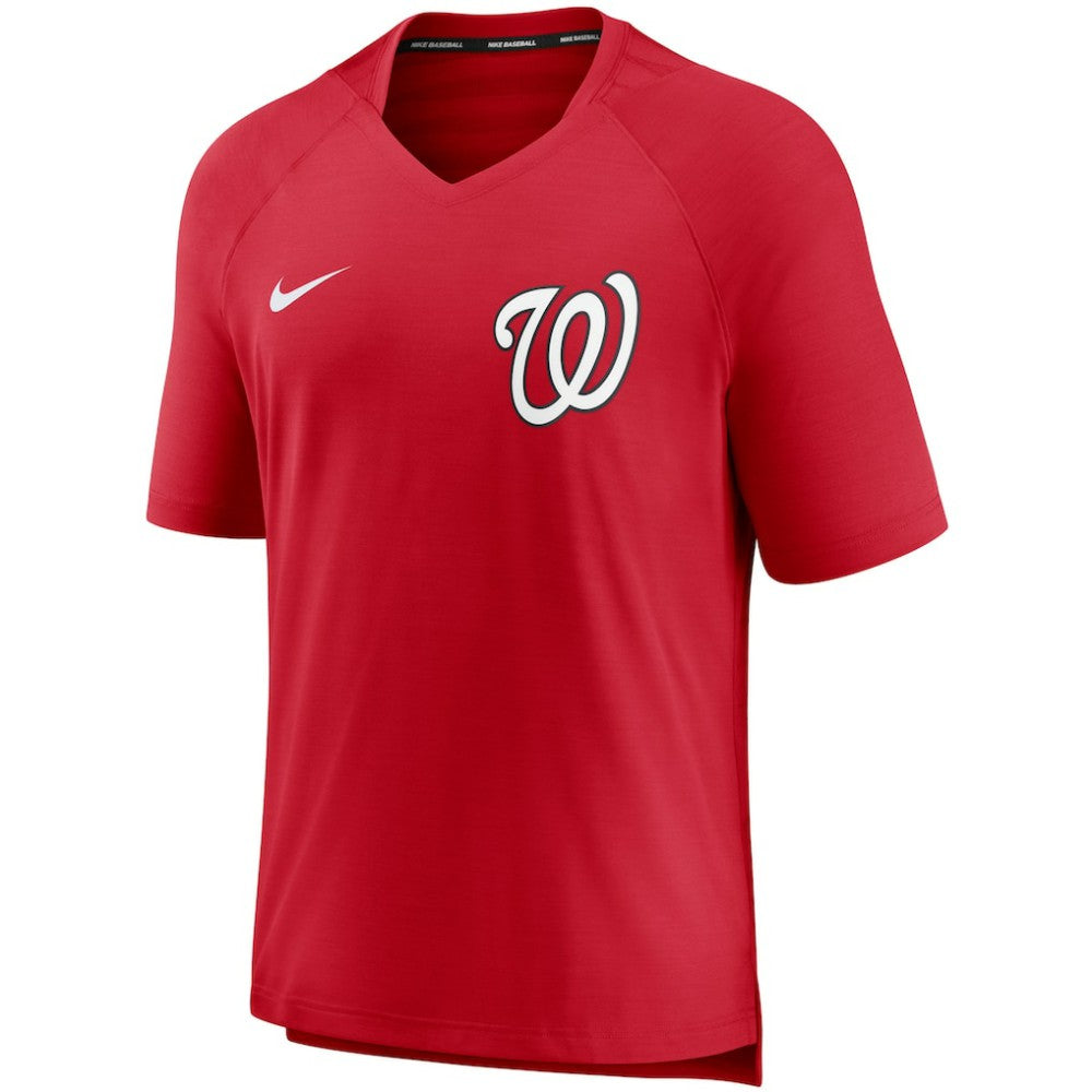 MLB Washington Nationals Nike Authentic Collection Pregame Performance V-Neck T-Shirt