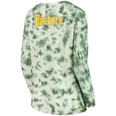 Women's Tie-Dye Long Sleeve T-Shirt - Green Bay Packers