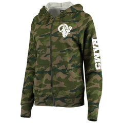 Women's Raglan Full-Zip Hoodie - Los Angeles Rams