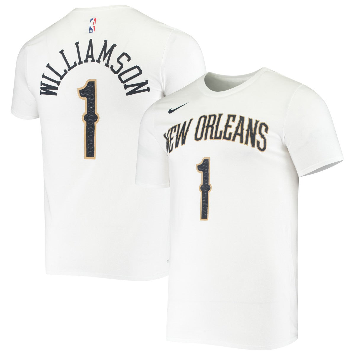 NBA Zion Williamson New Orleans Pelicans Name & Number Performance T-Shirt