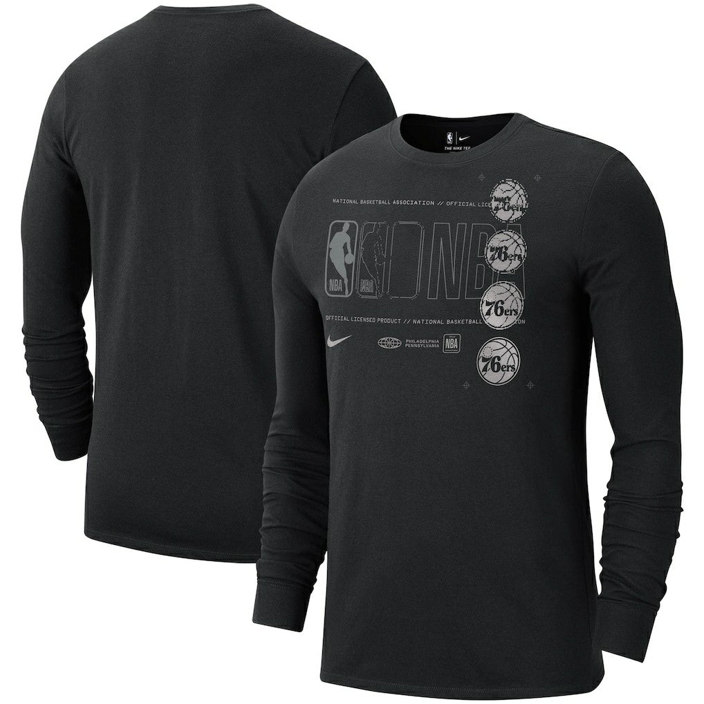NBA Philadelphia 76ers Courtside Chrome Long Sleeve T-Shirt