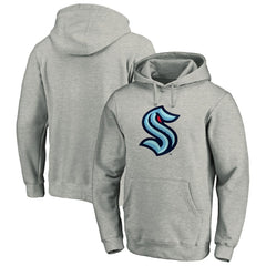 NHL Heather Gray Seattle Kraken Fanatics Big & Tall Primary Logo Pullover Hoodie