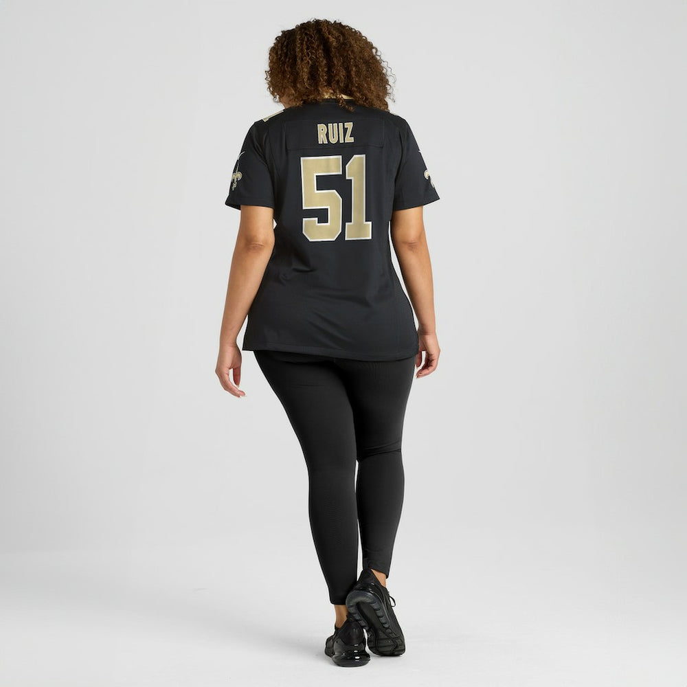 Cesar Ruiz  Women's Game Jersey - New Orleans Saints
