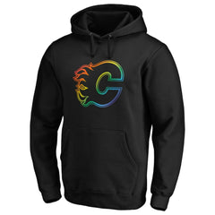 NHL Black Calgary Flames Team Pride Logo Pullover Hoodie