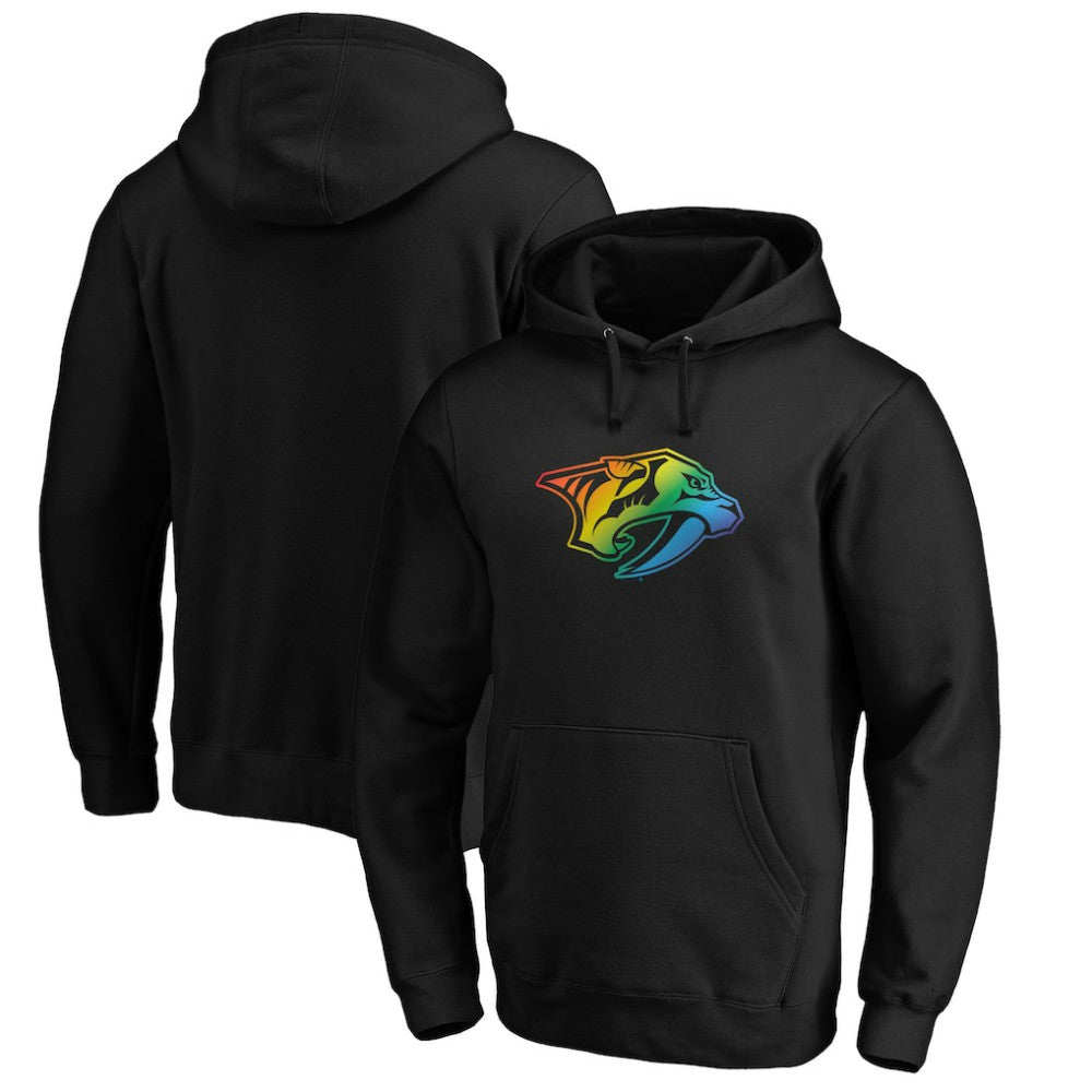 NHL Black Nashville Predators Team Pride Logo Pullover Hoodie