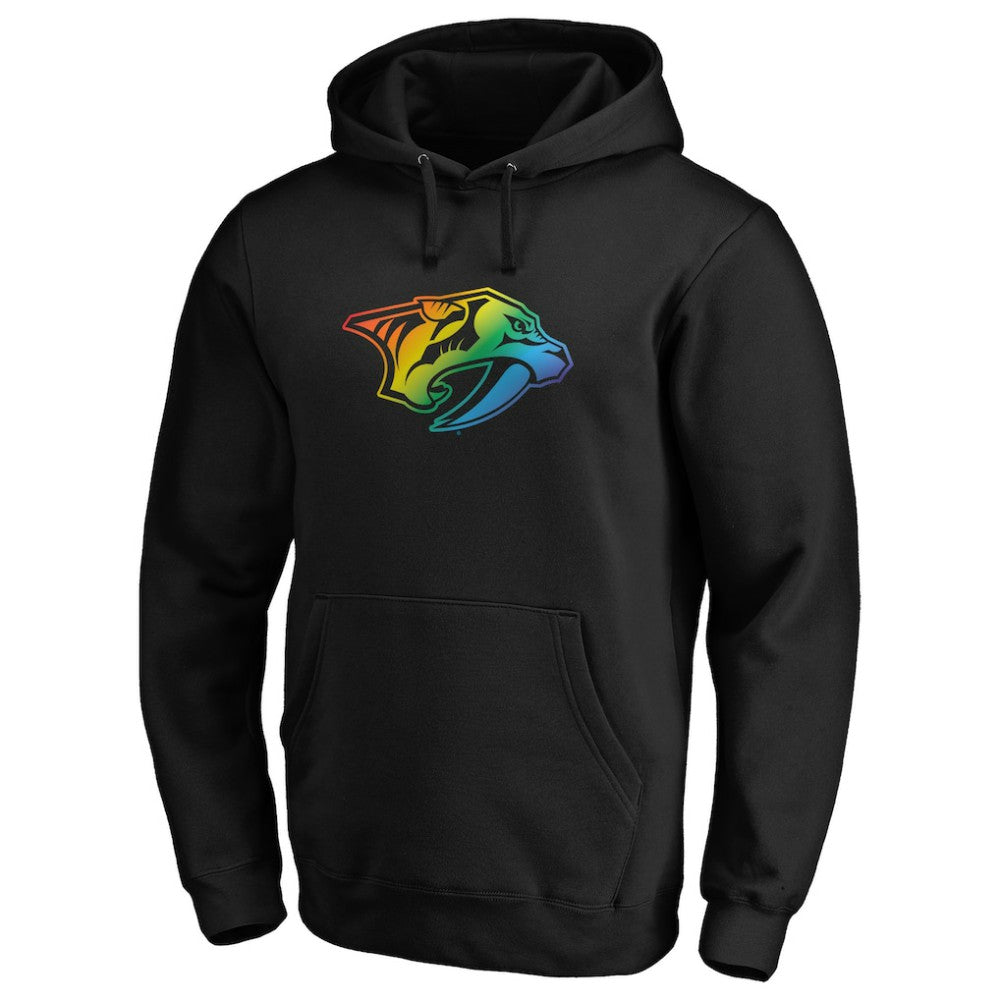 NHL Black Nashville Predators Team Pride Logo Pullover Hoodie