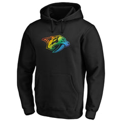 NHL Black Nashville Predators Team Pride Logo Pullover Hoodie