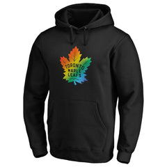 NHL Black Toronto Maple Leafs Team Pride Logo Pullover Hoodie