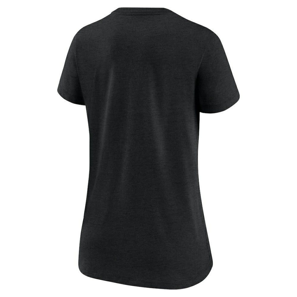 MLB Miami Marlins Nike Women's Authentic Collection Tri-Blend V-Neck T-Shirt