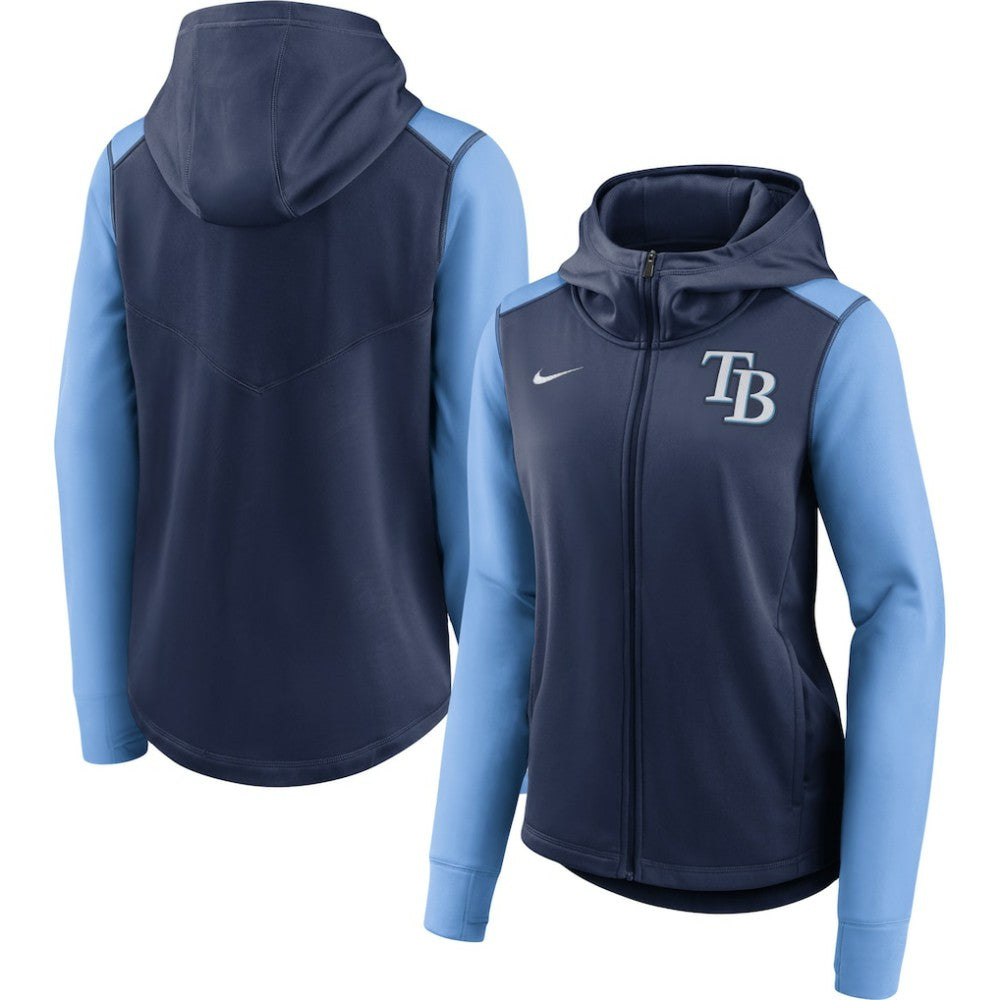 MLB Tampa Bay Rays Nike Women's Authentic Collection Baseball Performance Full-Zip Hoodie