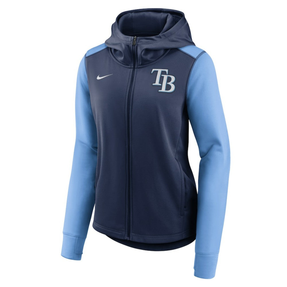 MLB Tampa Bay Rays Nike Women's Authentic Collection Baseball Performance Full-Zip Hoodie