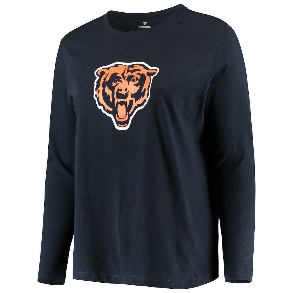 Women's Plus Size Primary Logo Long Sleeve Scoop Neck T-Shirt - Chicago Bears