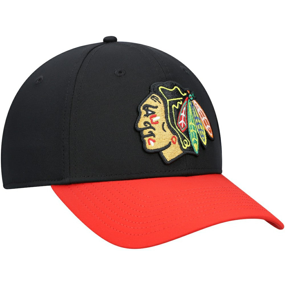NHL Black Chicago Blackhawks Fanatics Core Primary Logo Flex Hat