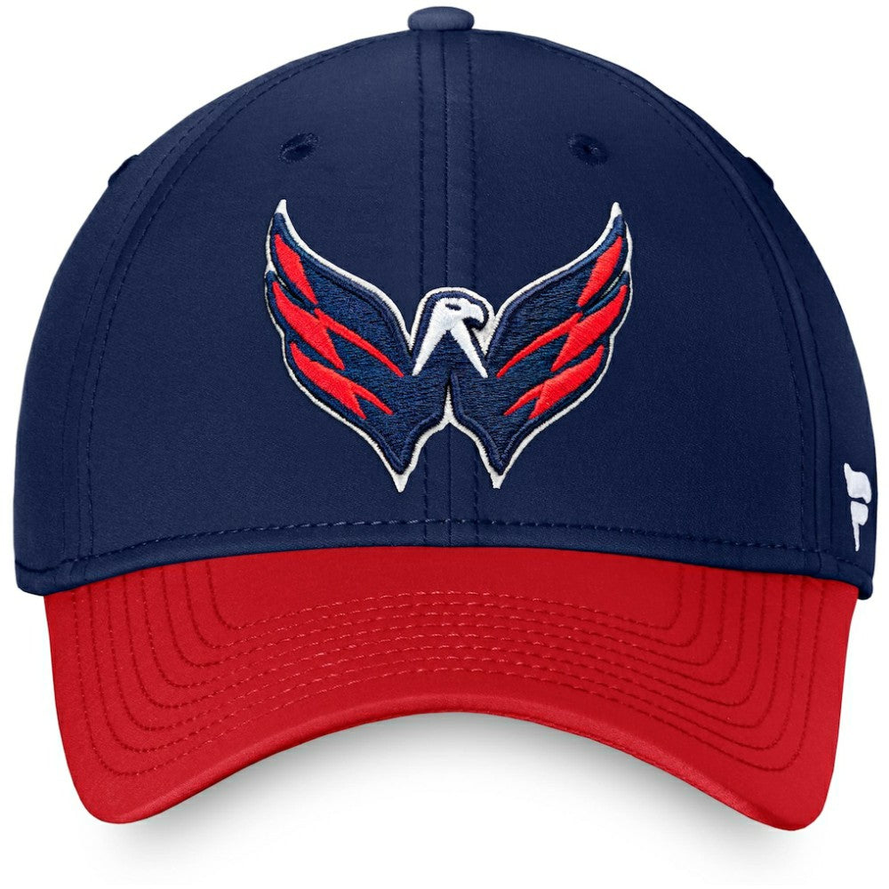 NHL Navy Washington Capitals Fanatics Core Primary Logo Flex Hat