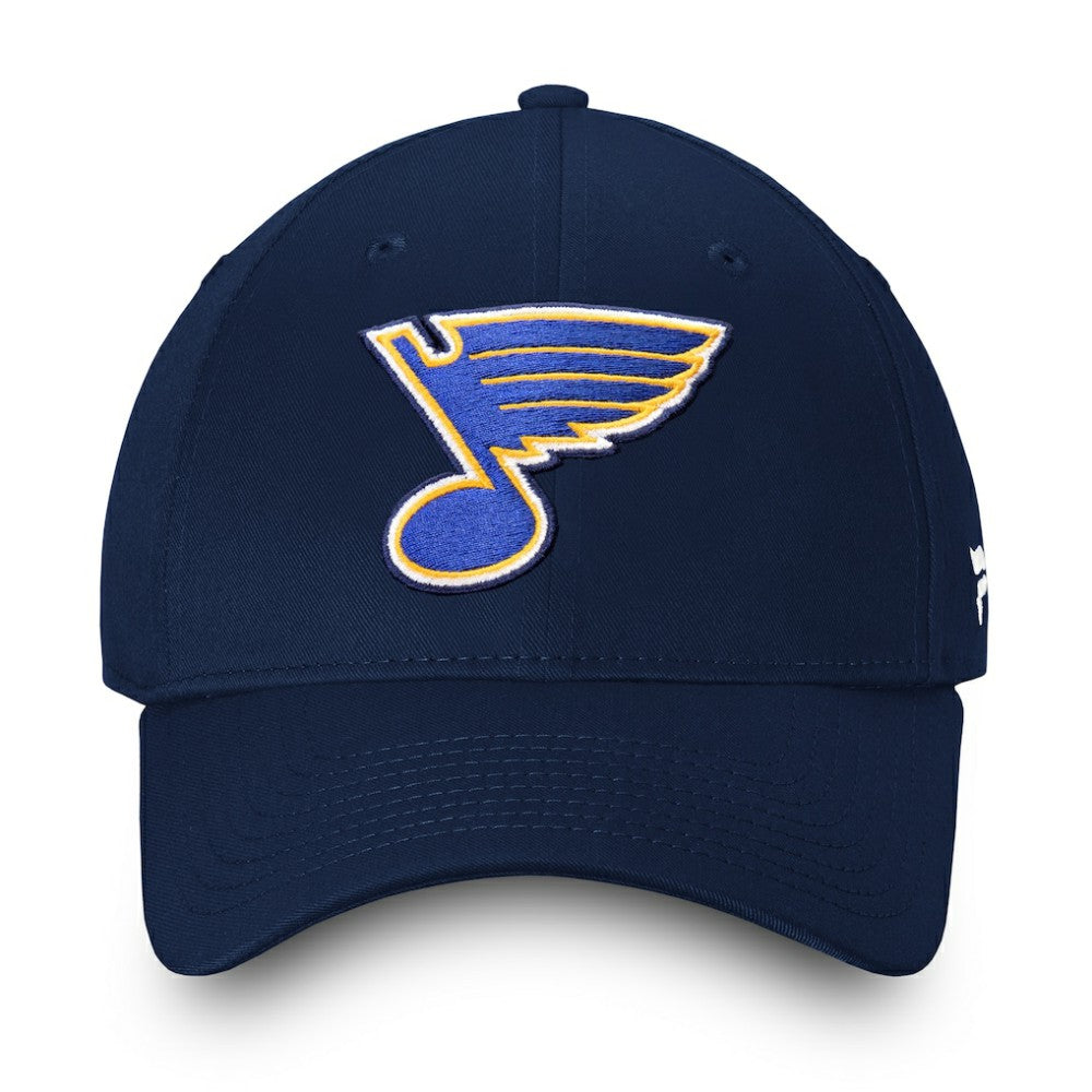 NHL Navy St. Louis Blues Fanatics Core Adjustable Hat