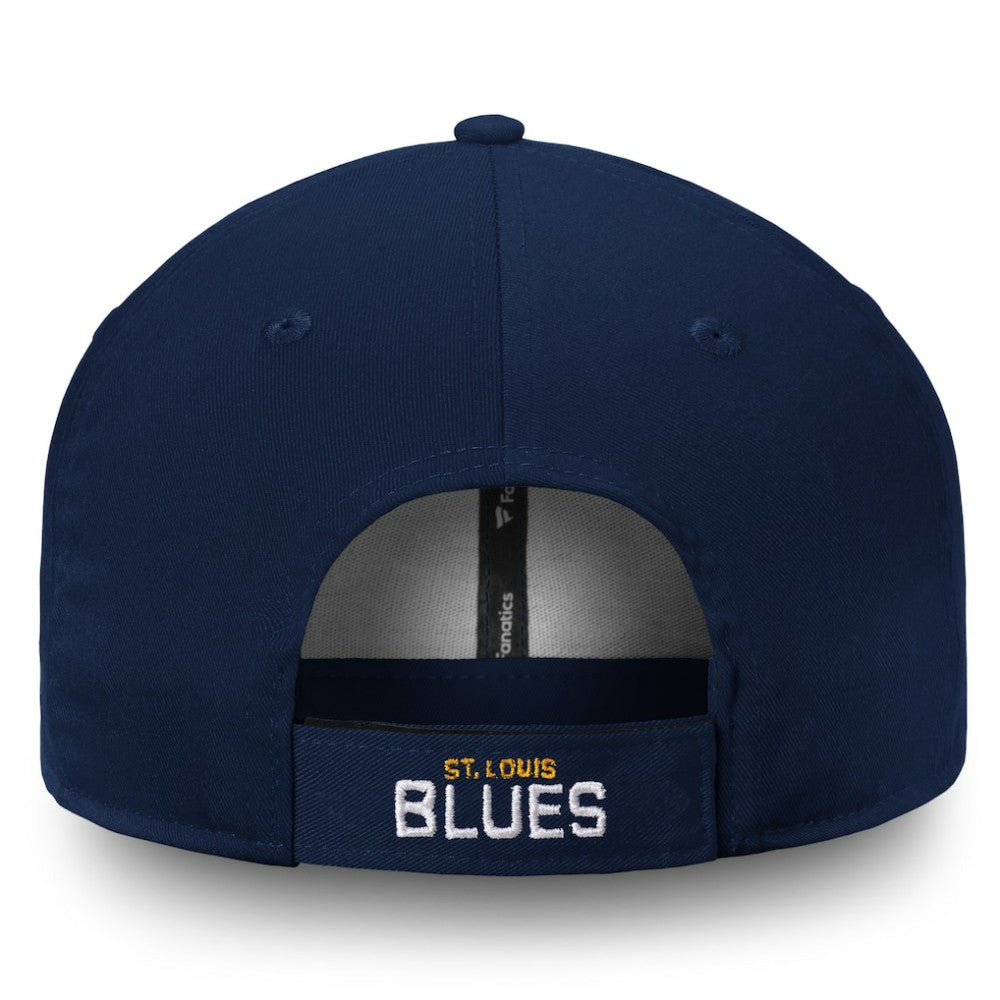 NHL Navy St. Louis Blues Fanatics Core Adjustable Hat