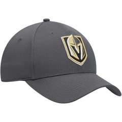 NHL Charcoal Vegas Golden Knights Fanatics Logo Core Adjustable Hat
