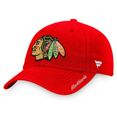 NHL Red Chicago Blackhawks Fanatics Women's Core Primary Logo Adjustable Hat