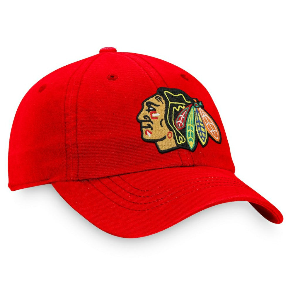NHL Red Chicago Blackhawks Fanatics Women's Core Primary Logo Adjustable Hat