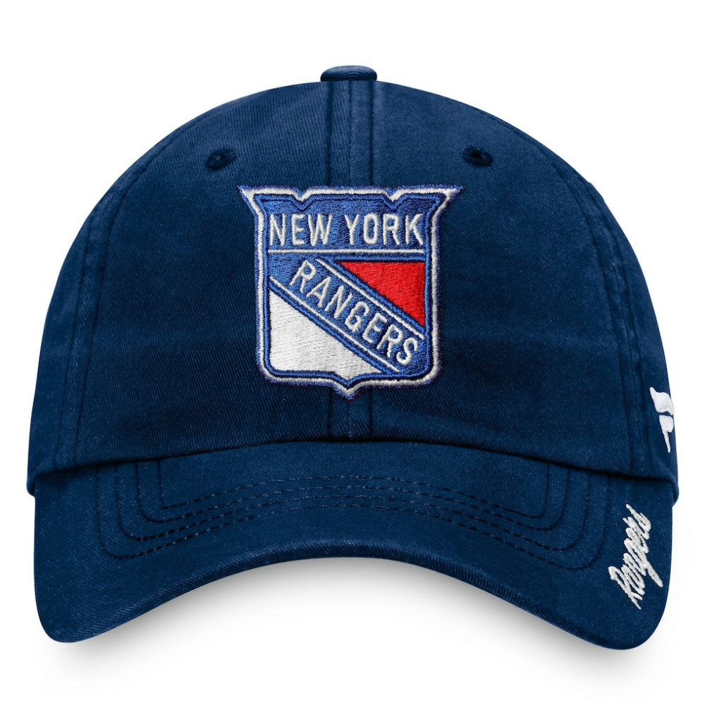 NHL Navy New York Rangers Fanatics Women's Primary Logo Adjustable Hat