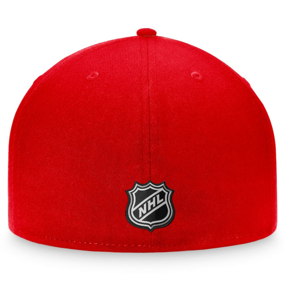 NHL Red Ottawa Senators Fanatics Core Primary Logo Fitted Hat