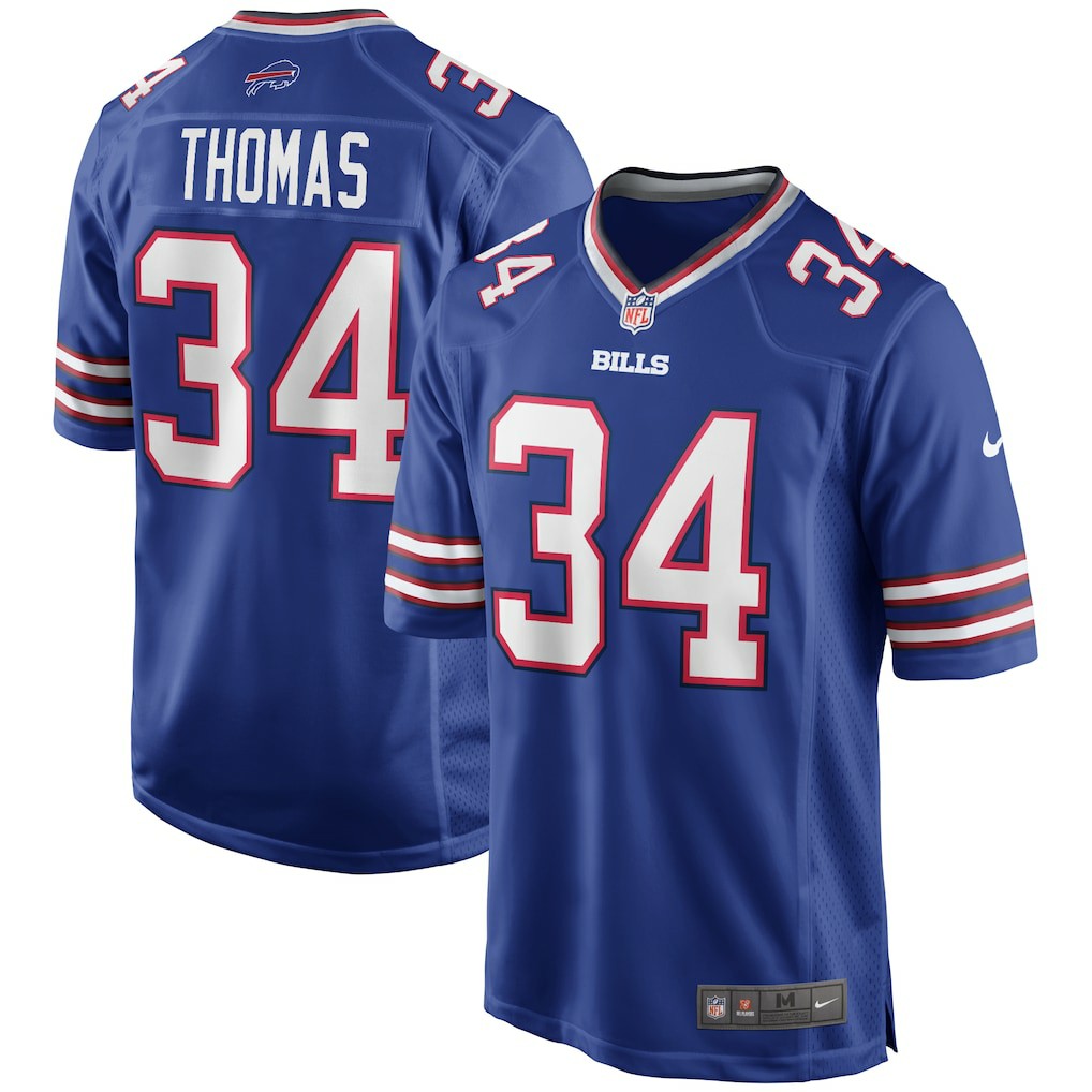 Thurman Thomas  Game Retired Player Jersey - Buffalo Bills