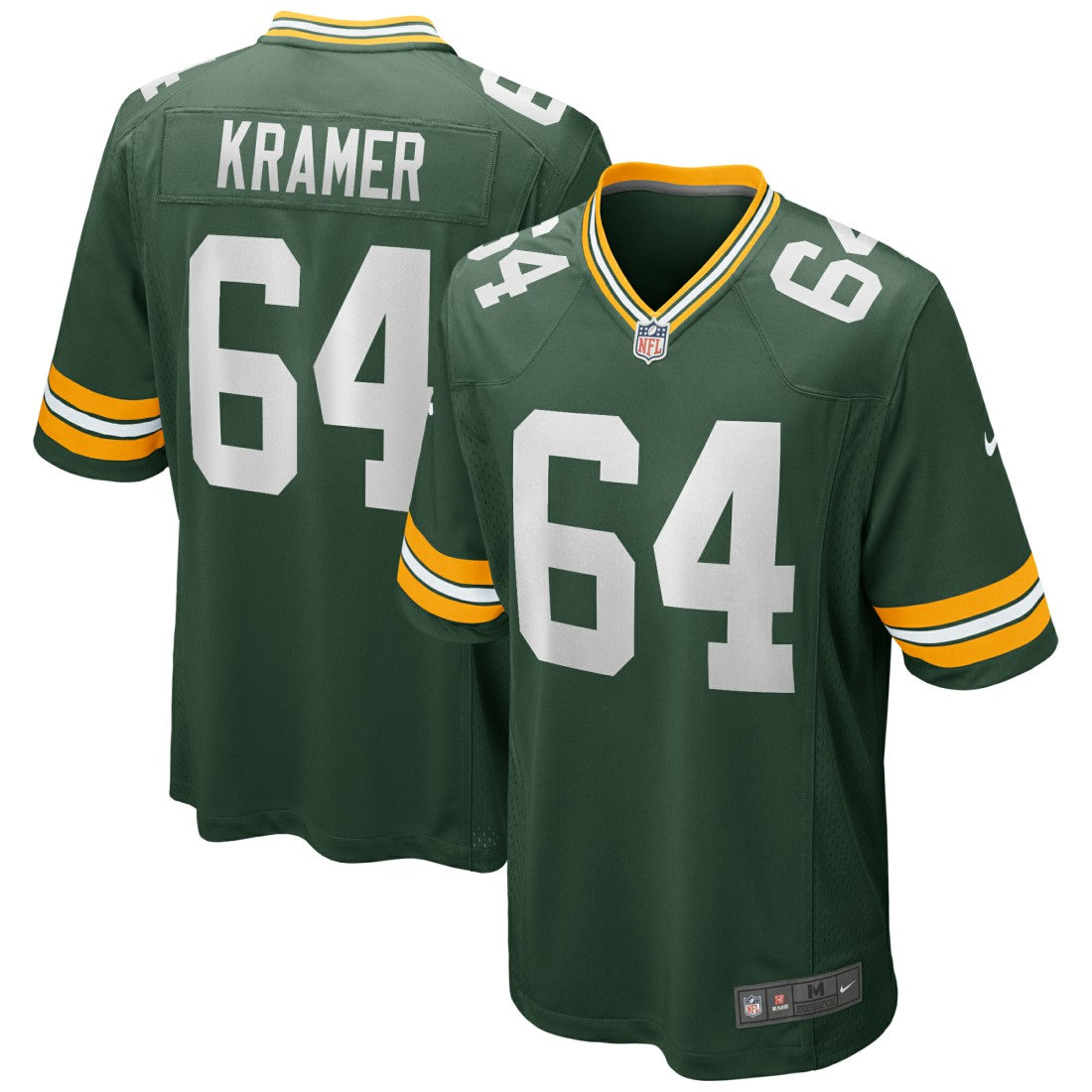 Jerry Kramer  Game Retired Player Jersey - Green Bay Packers