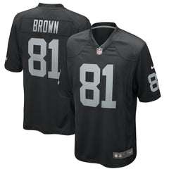 Tim Brown  Game Retired Player Jersey - Las Vegas Raiders