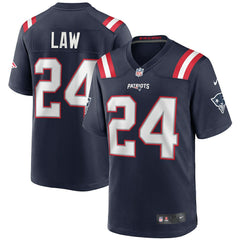 Ty Law  Game Retired Player Jersey - New England Patriots