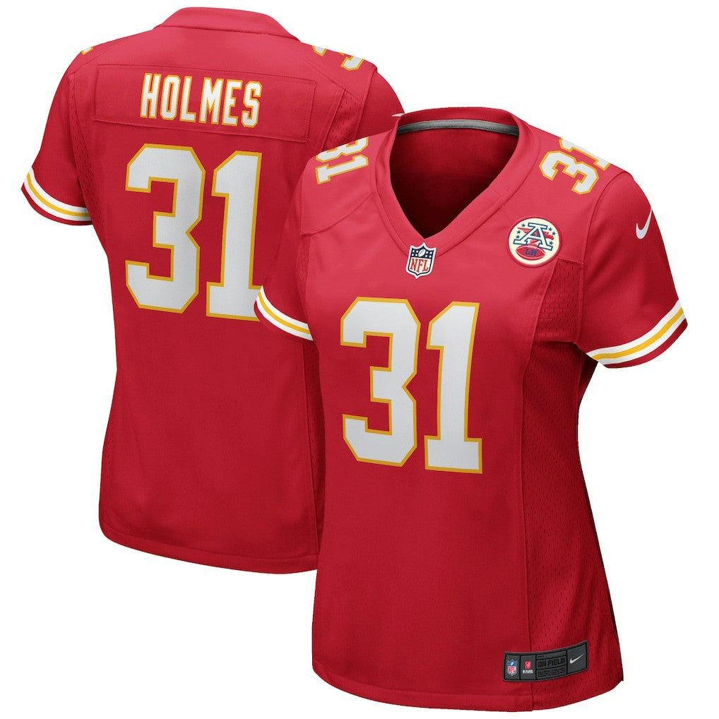 Priest Holmes  Women's Game Retired Player Jersey - Kansas City Chiefs