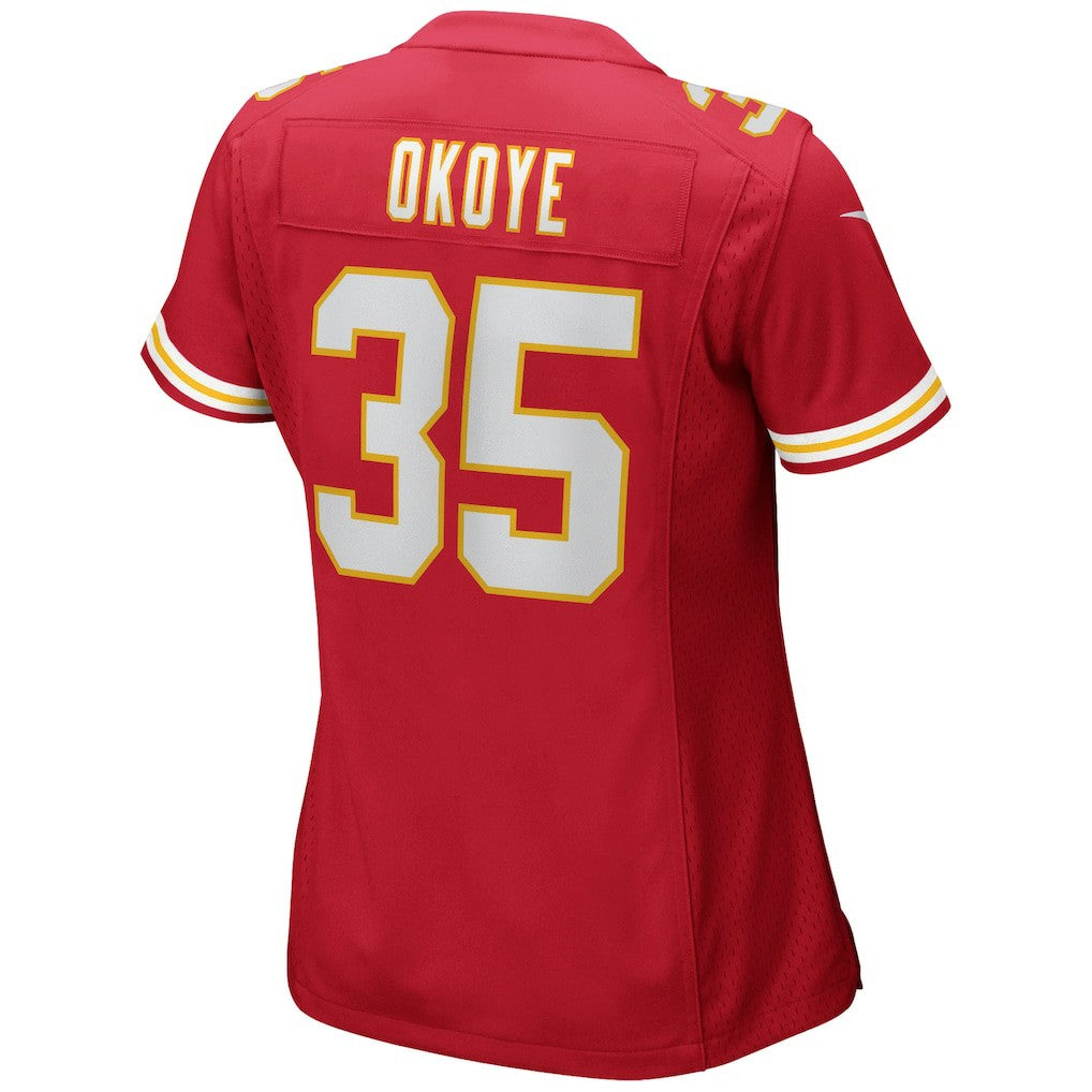 Christian Okoye  Women's Game Retired Player Jersey - Kansas City Chiefs