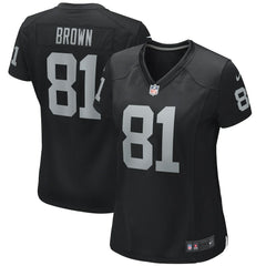 Tim Brown  Women's Game Retired Player Jersey - Las Vegas Raiders