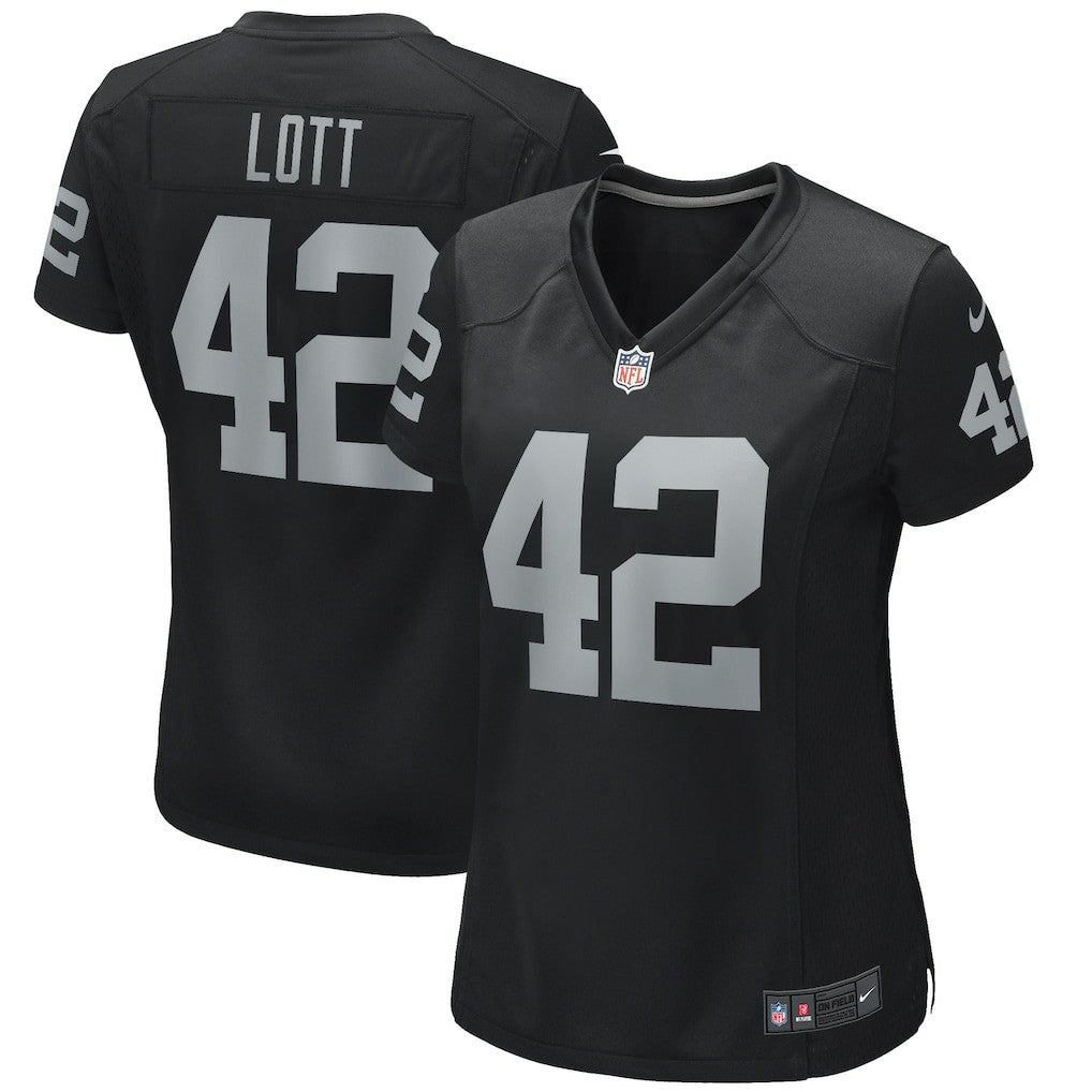 Ronnie Lott  Women's Game Retired Player Jersey - Las Vegas Raiders