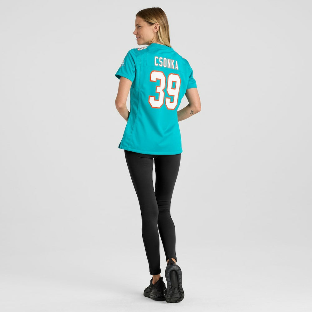 Larry Csonka  Women's Game Retired Player Jersey - Miami Dolphins