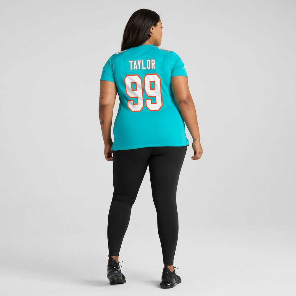 Jason Taylor  Women's Game Retired Player Jersey - Miami Dolphins