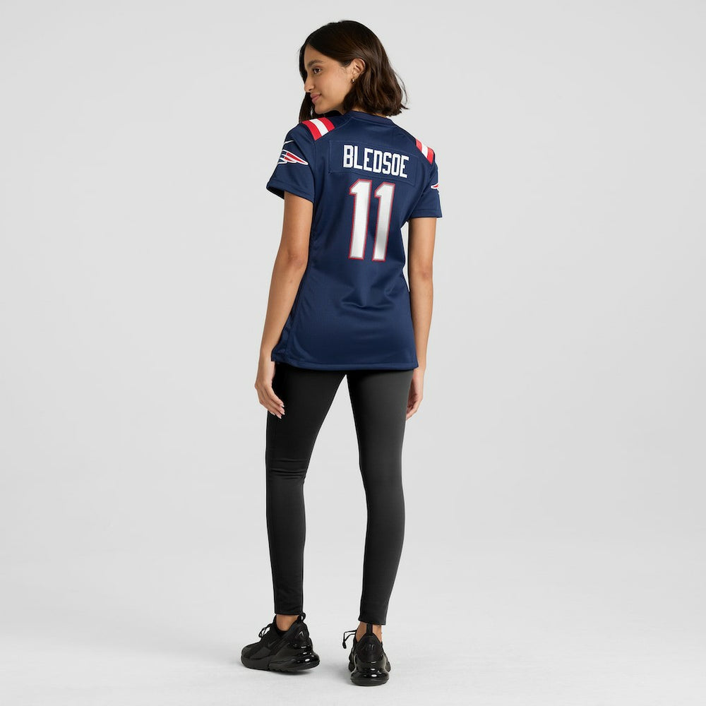 Drew Bledsoe  Women's Game Retired Player Jersey - New England Patriots