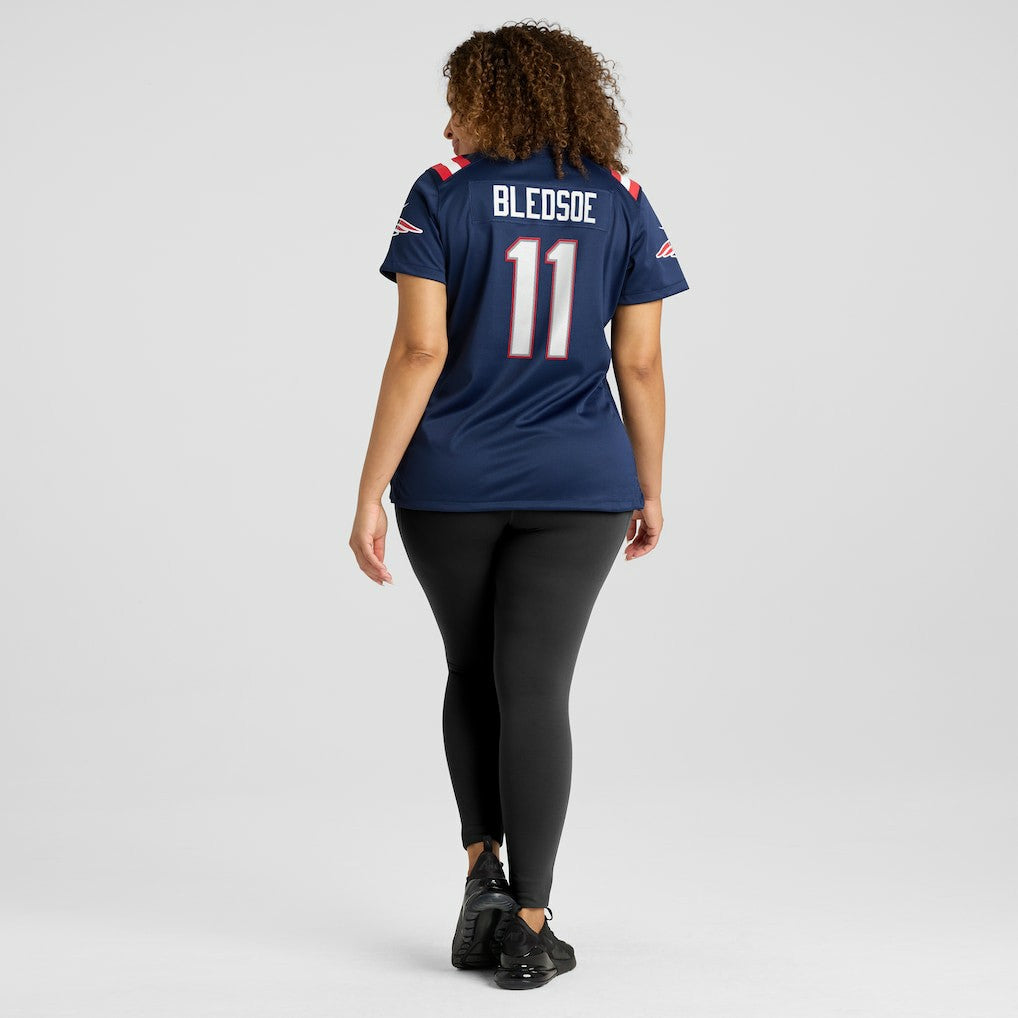 Drew Bledsoe  Women's Game Retired Player Jersey - New England Patriots