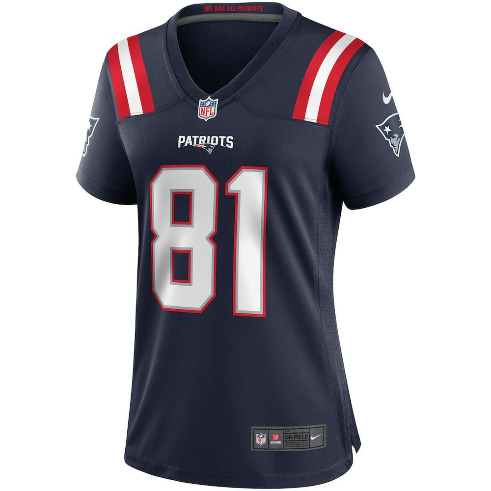 Randy Moss  Women's Game Retired Player Jersey - New England Patriots