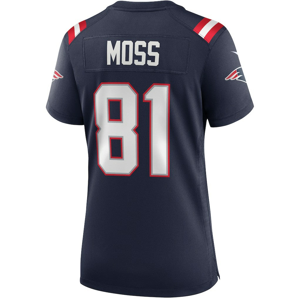 Randy Moss  Women's Game Retired Player Jersey - New England Patriots