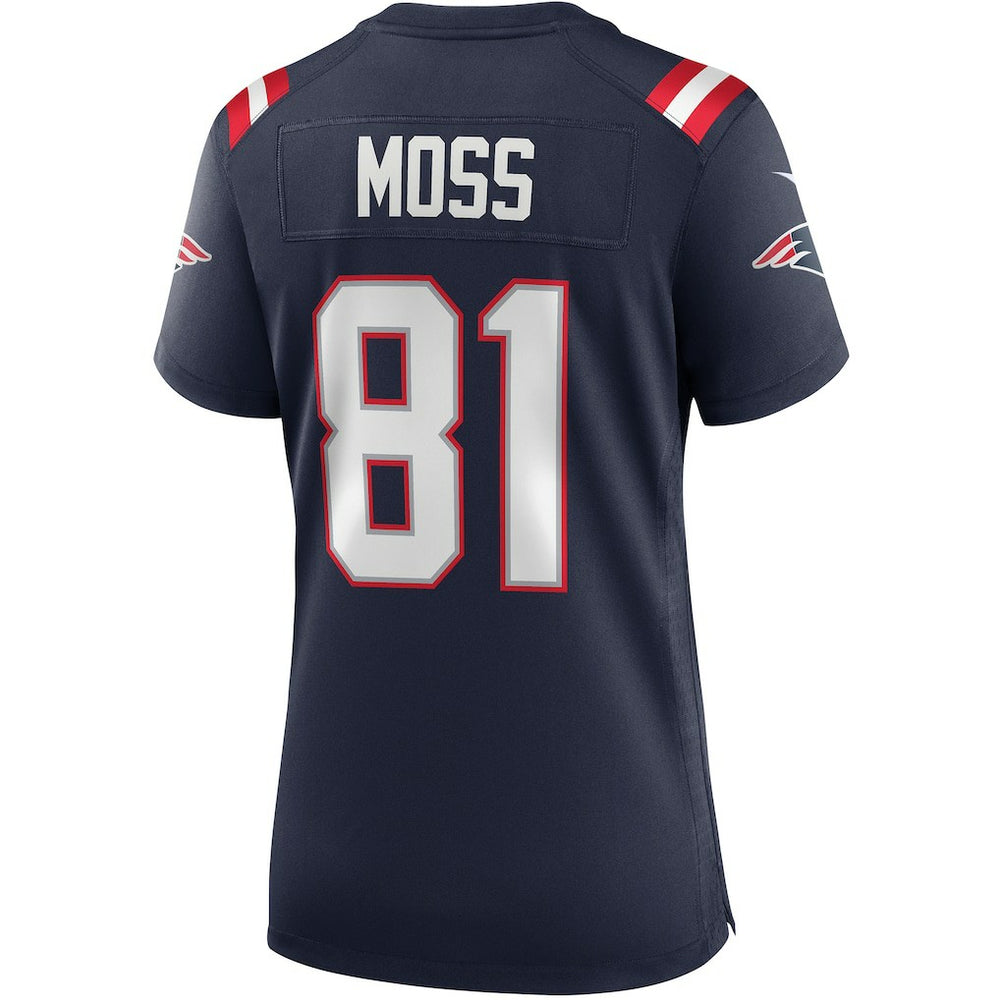 Randy Moss  Women's Game Retired Player Jersey - New England Patriots