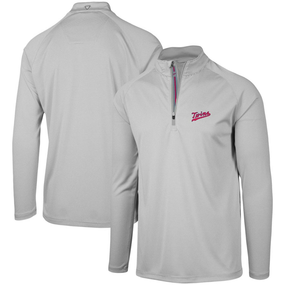 MLB Minnesota Twins Levelwear Orion Historic Logo Raglan Quarter-Zip Jacket