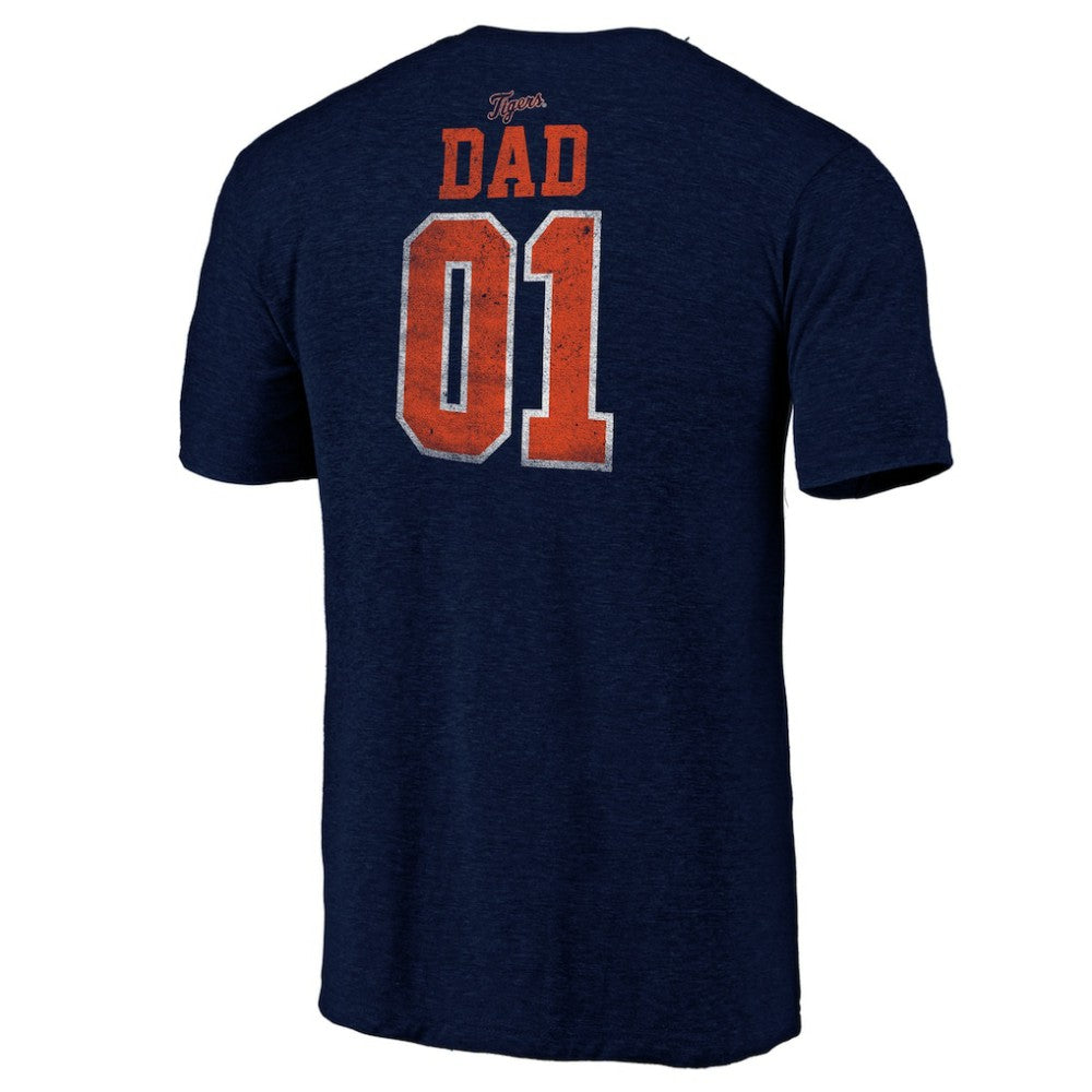 MLB Detroit Tigers Father's Day Greatest Dad Tri-Blend T-Shirt