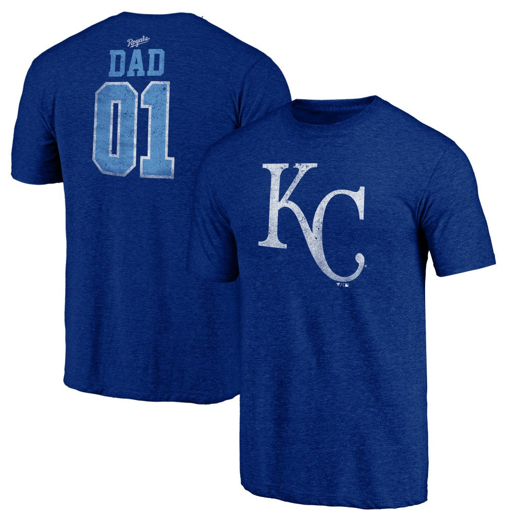 MLB Kansas City Royals Father's Day Greatest Dad Tri-Blend T-Shirt