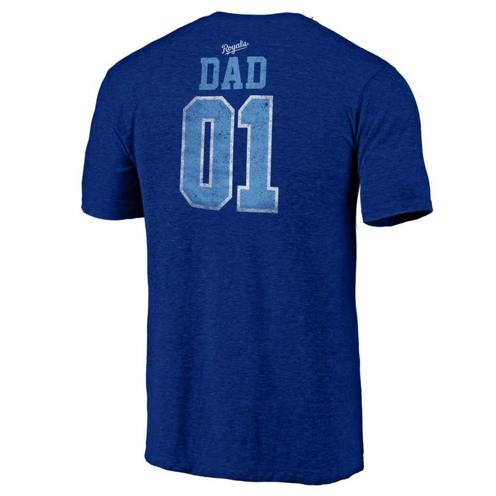 MLB Kansas City Royals Father's Day Greatest Dad Tri-Blend T-Shirt