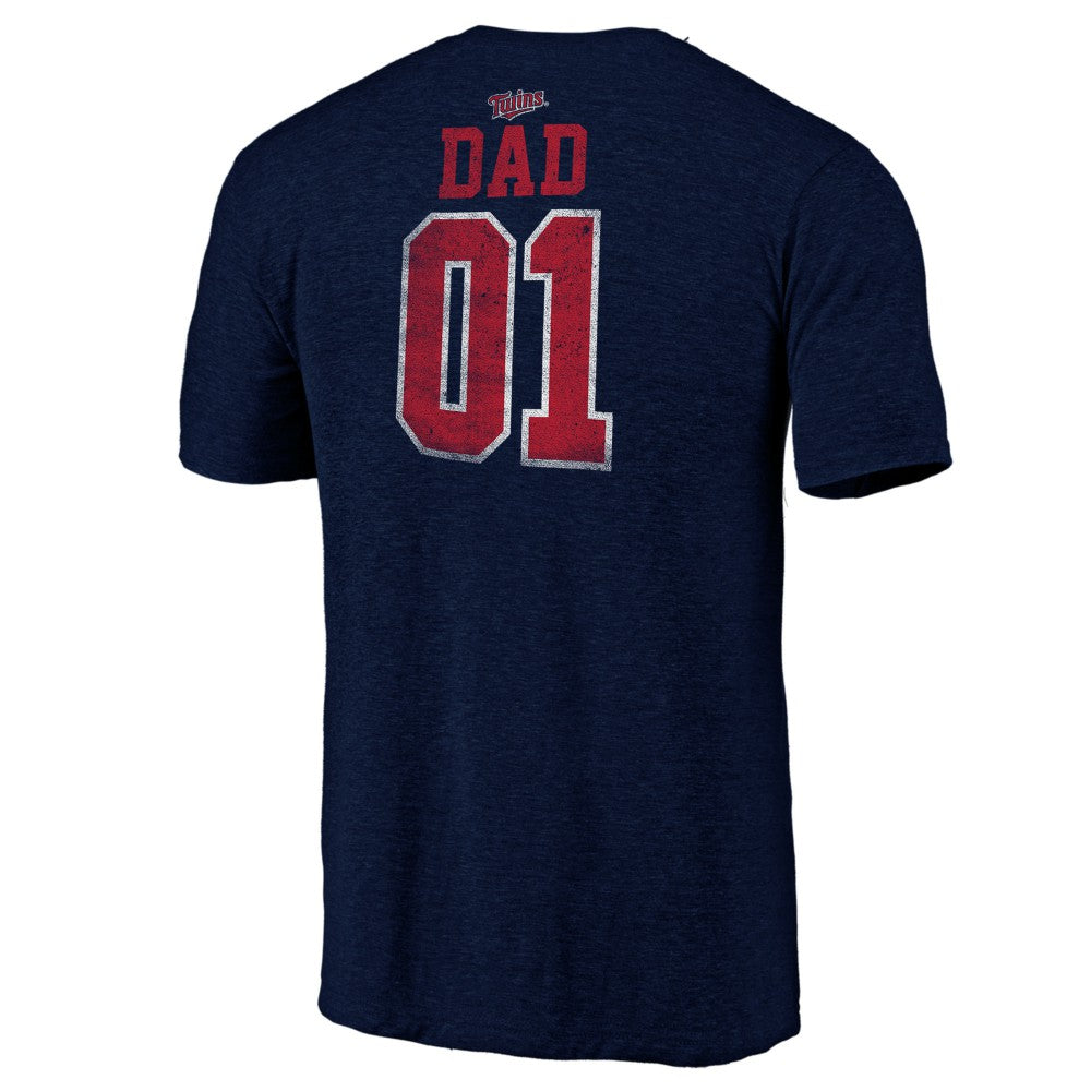 MLB Minnesota Twins Father's Day Greatest Dad Tri-Blend T-Shirt